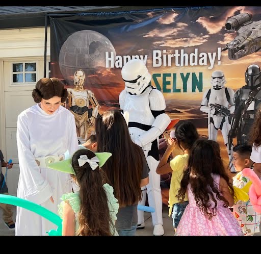 Star Wars character at Fort Worth birthday
