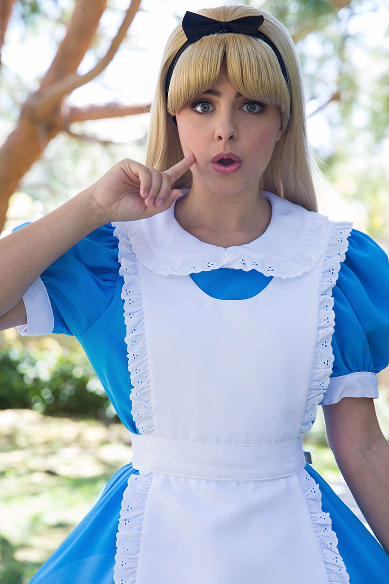 Alice party character for kids in dallas